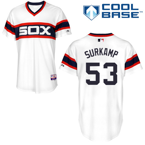 Eric Surkamp #53 MLB Jersey-Chicago White Sox Men's Authentic Alternate Home Baseball Jersey